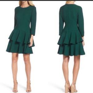 ELIZA J Tiered Ruffle Knit dress